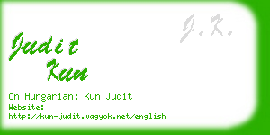 judit kun business card